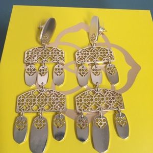 Kendra Scott Emmet Statement Earrings- Gold